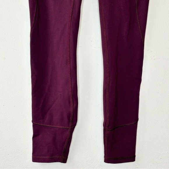 Lululemon In Movement 7/8 Tight *Everlux 25" Black Cherry Size 4 W5ANXS - Picture 4 of 12